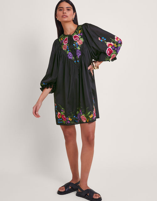 Winny Embroidered Tunic Dress...