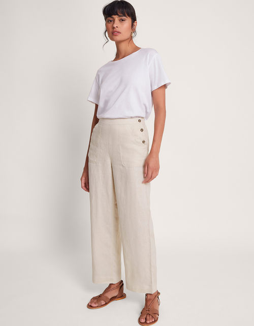 Parker Linen Crop Trousers...