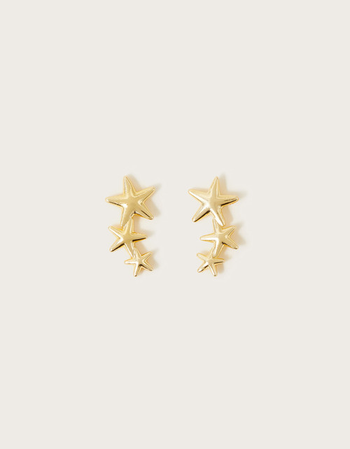 Star Trio Stud Earrings