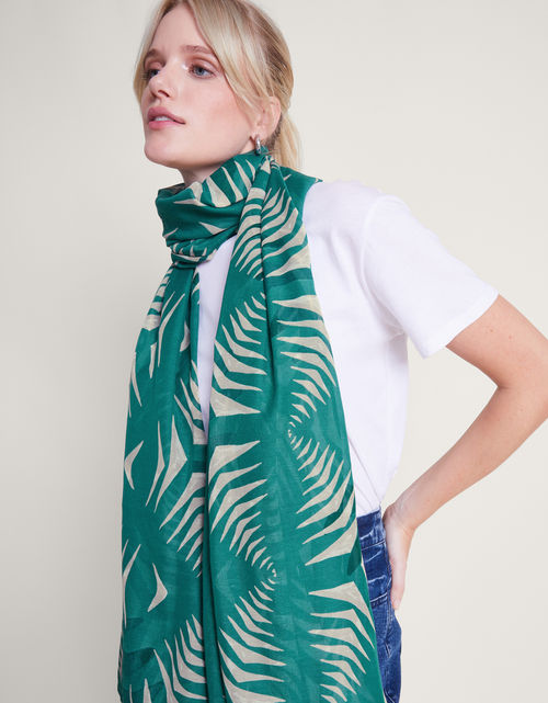 Palm Print Lightweight Scarf