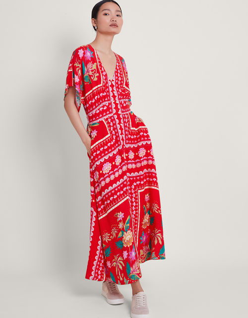 Sandie Print Dress Red