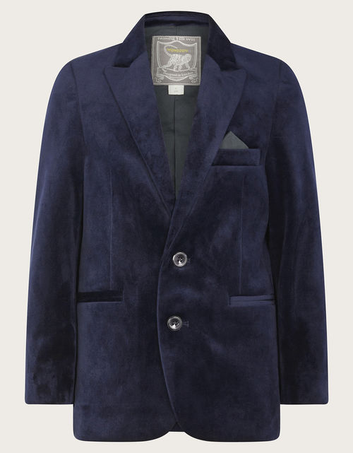 Velvet Blazer Blue