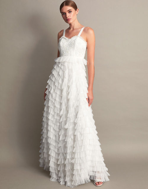 Ellen Frill Maxi Bridal Dress...