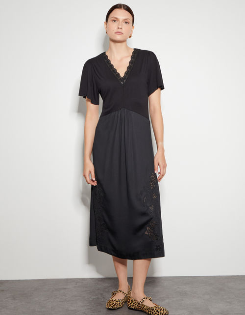 Wren Lacy Jersey Mix Midi...