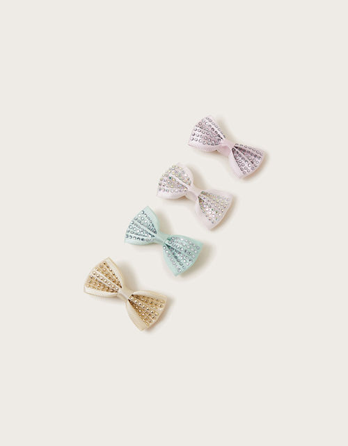 4-Pack Miniature Bow Clips