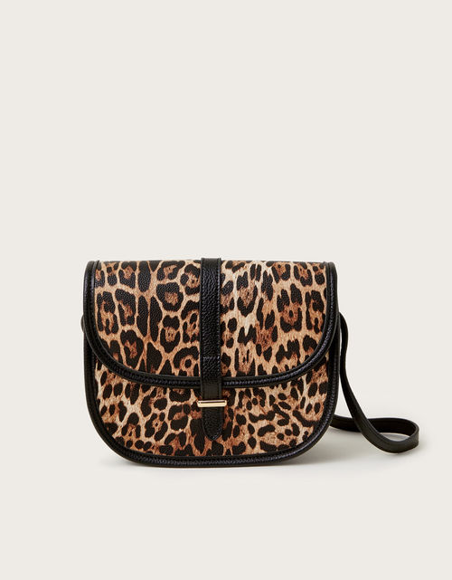 Mava Leopard Print Faux...