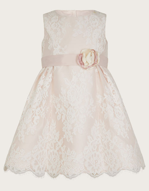 Baby Valeria Lace Dress Pink