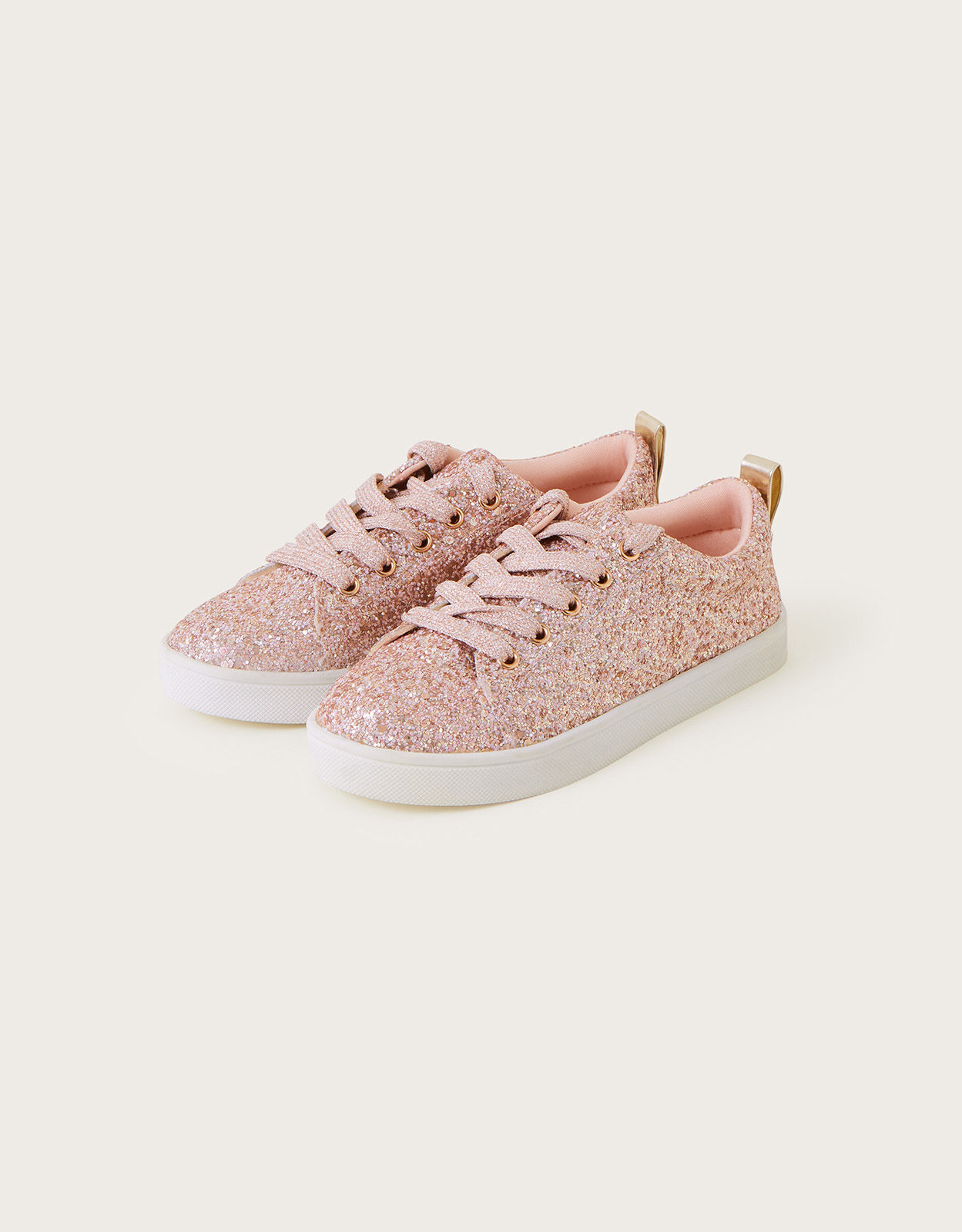 Gold sparkly cheap trainers