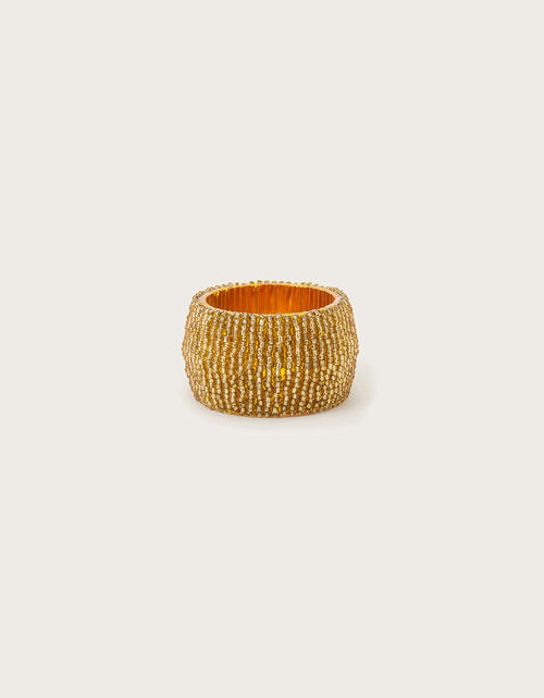 Beaded Napkin Ring Gold