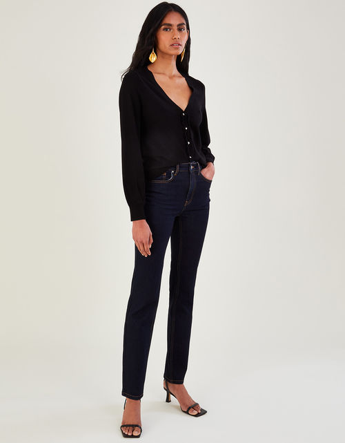Azura Premium Short-Length Jeans Black
