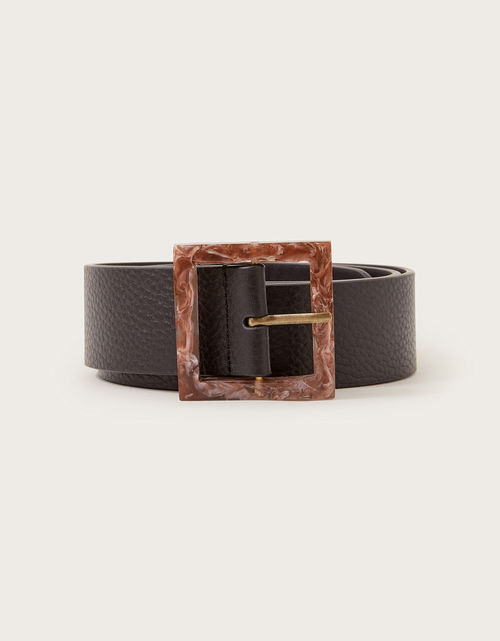 Tortoiseshell Buckle Leather...