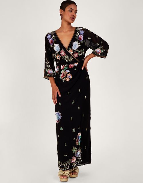 Josie Embroidered Wrap Dress...