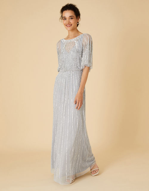Catherine Embellished Maxi Dress with Recycled Polyester, Evening Dresses