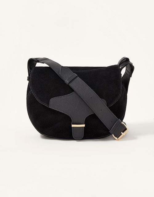 Shanie Suede Saddle Bag