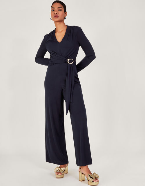 Toria Trim Jumpsuit Blue