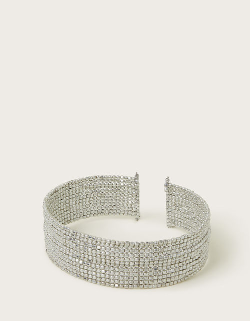 Beaded Choker Silver