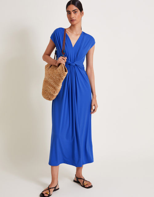 Jaya Jersey Maxi Dress Blue