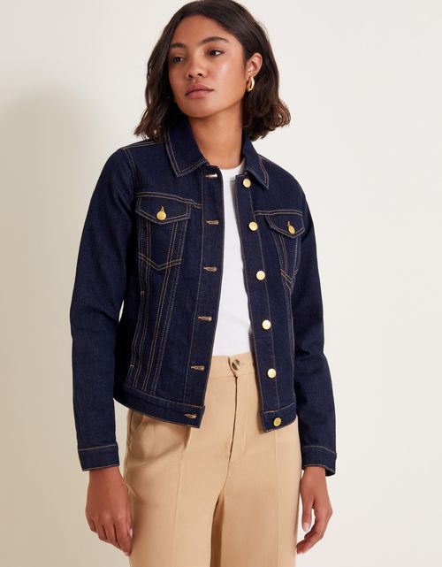 Maya Seam Denim Jacket Blue