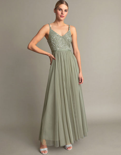 Catherine Embellished Maxi Dress with Recycled Polyester