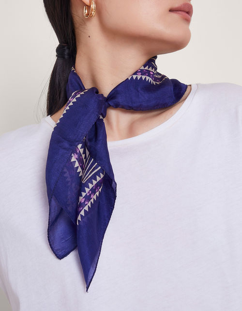 Elsie Square Print Silk Scarf