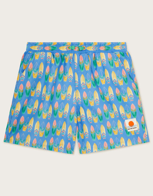 Surfboard Print Swim Shorts...