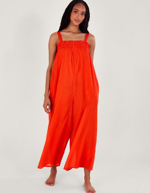 Eve Plain Jumpsuit Orange