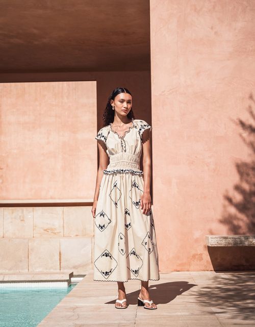 Esther Embroidered Maxi Dress...