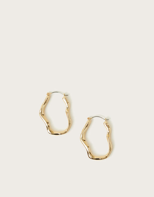 Molten Hoop Earrings