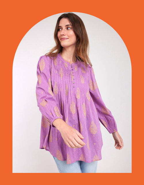 East Josie Top Purple