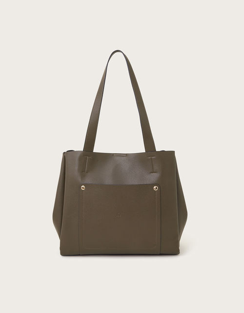 Zoe Pocket Tote Bag Green