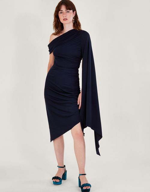 Dora Drape Dress Blue