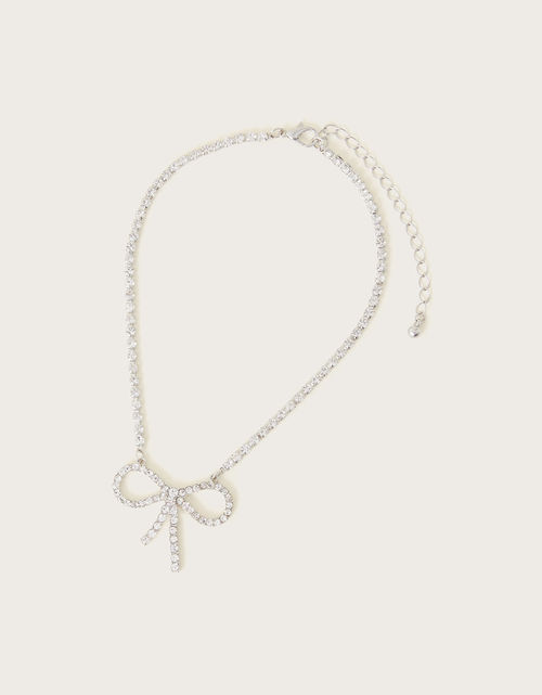 Crystal Bow Necklace