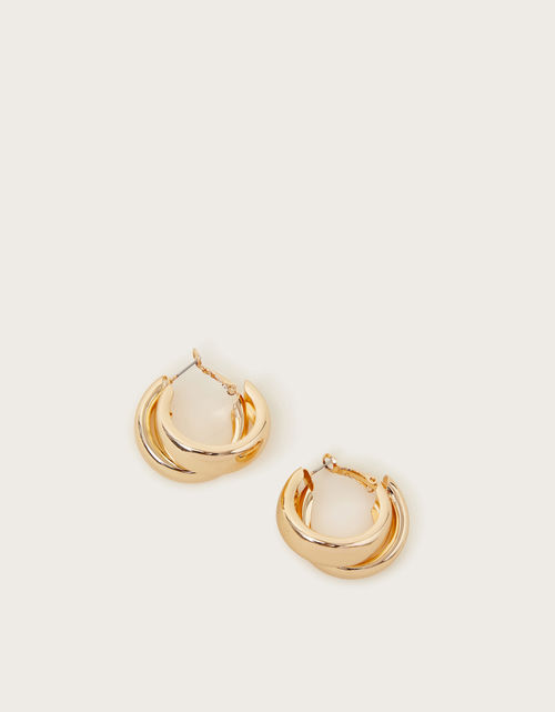 Crossover Hoop Earrings