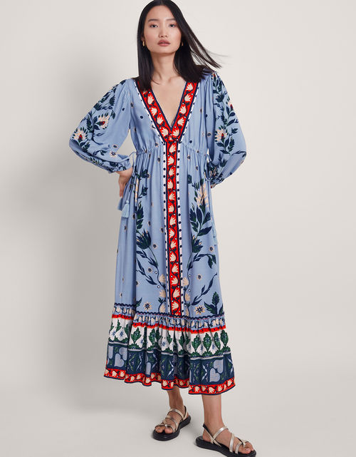 Aldina Floral Dress Blue