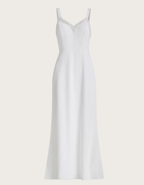 Kate Pearl Trim Bridal Dress...