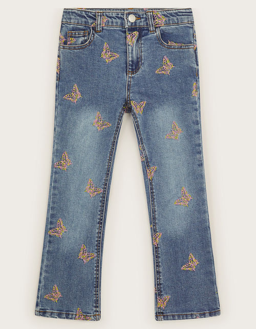 Butterfly Embroidered Jeans...