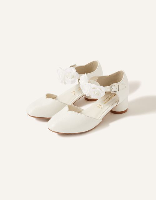 Corsage Two-Part Heels Ivory