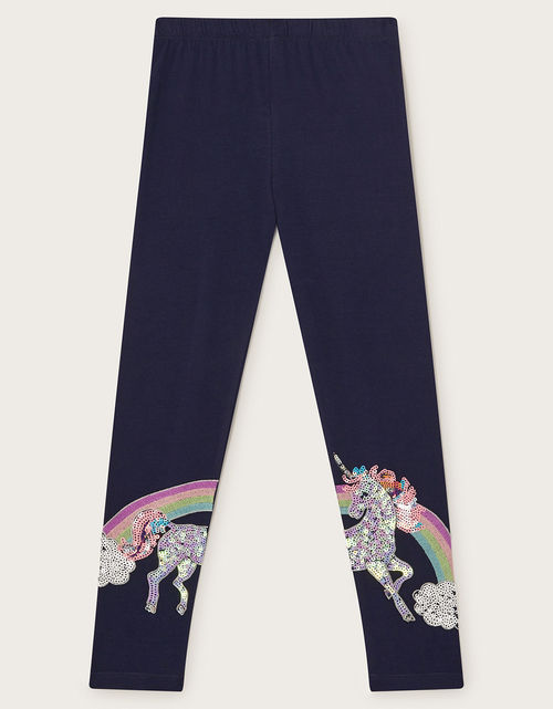 Unicorn Rainbow Leggings Blue