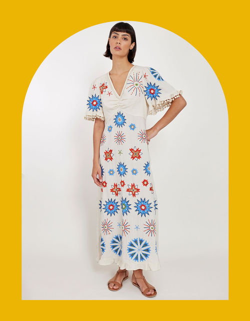 East Embroidered Maxi Dress...