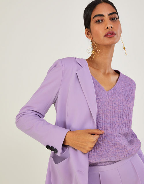 Lauren Plain Blazer Purple