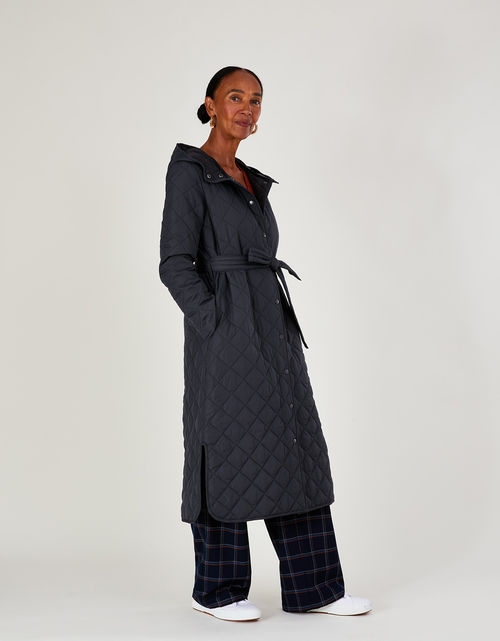 Quinn Quilted Hooded Longline...