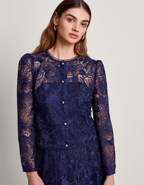 Abelia Lace Jacket Blue