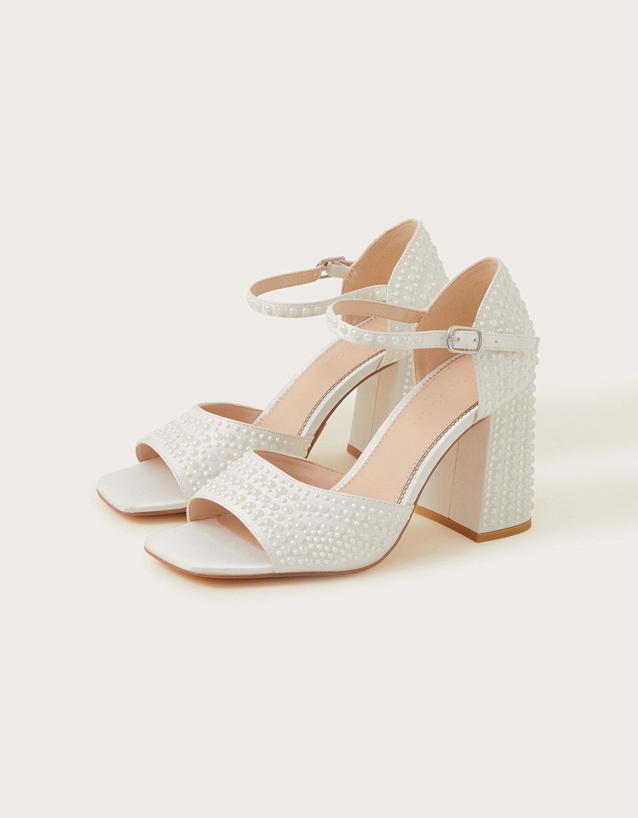 Laurel pearl low block hotsell heel sandals