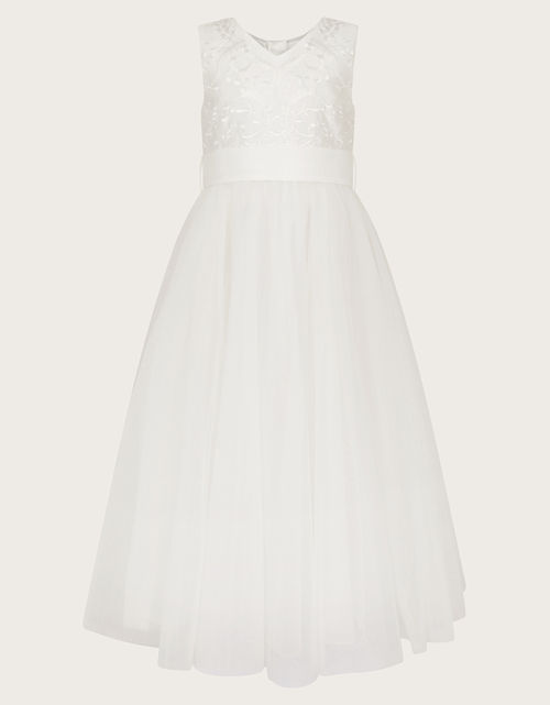 Bernadette Tulle Maxi Dress Ivory