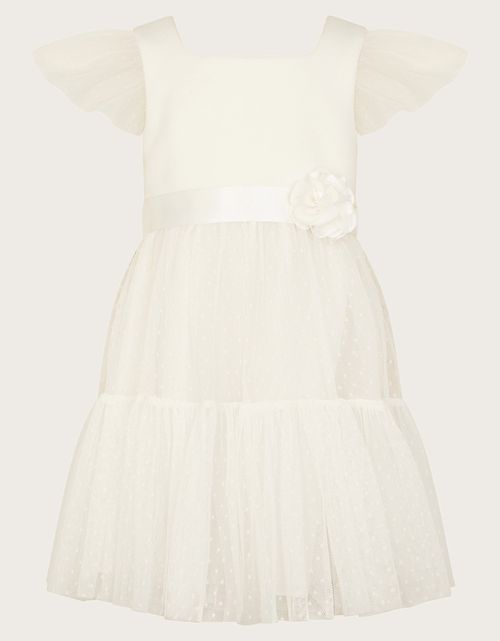 Baby Catrina Scuba Dress Ivory