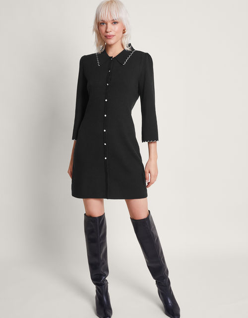 Samia Shirt Dress Black