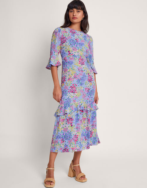 Micola Ditsy Tea Ruffle Dress...