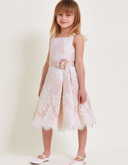 Valeria Lace Dress Pink