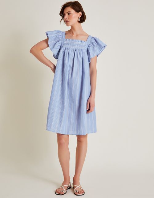 Dora Smock Frill Mini Dress...