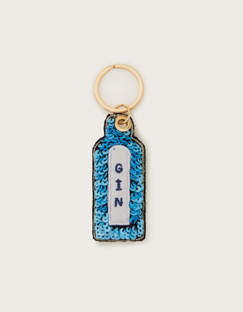 Gin Embellished Keyring